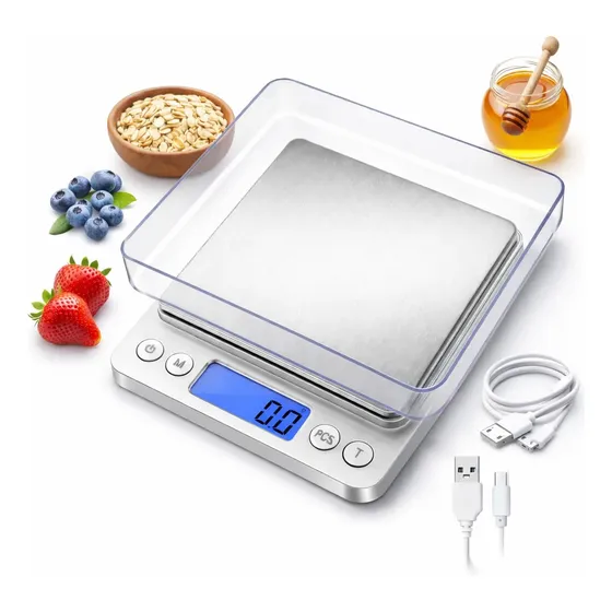 Foto do produto Balança Nexvor inox LCD 3 kg
